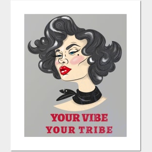 YOUR VIBE ATTRACTS YOUR TRIBE. YOU ARE THE AVERAGE OF THE 5 PEOPLE YOU SPEND THE MOST TIME WITH. Posters and Art